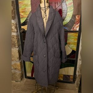 Free People quilted happy day dreamer duster jacket gray color size Médium.